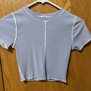Garage Blue Crop Top
